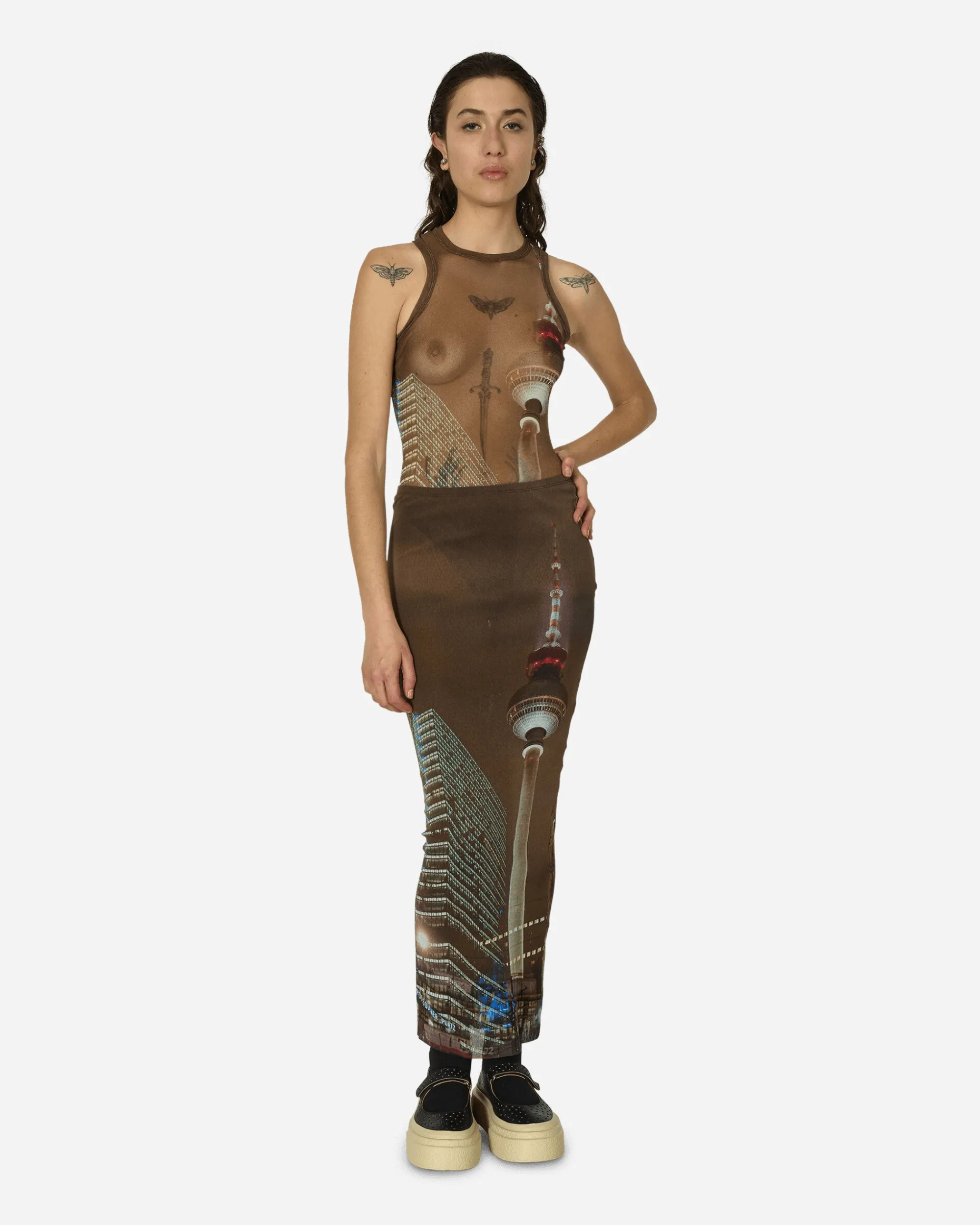 Jean Paul Gaultier Pants^Shayne Oliver City Bodysuit Multicolor