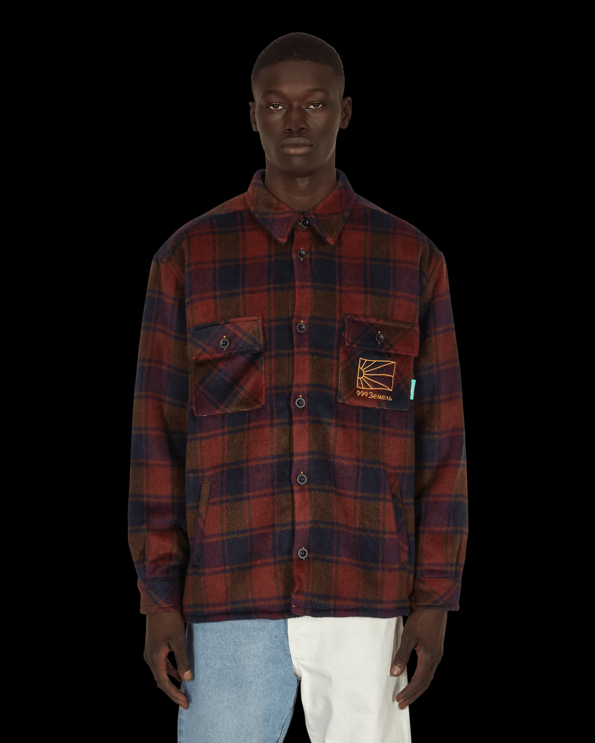 Paccbet Shirts^Sherpa Lined Woven Shirt Multicolor