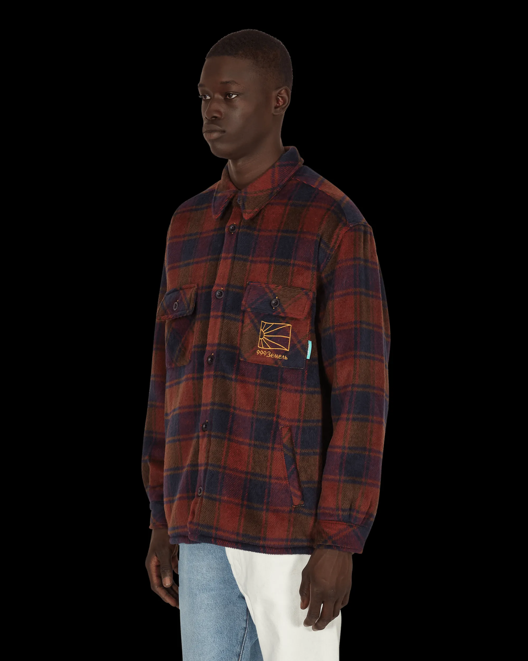 Paccbet Shirts^Sherpa Lined Woven Shirt Multicolor