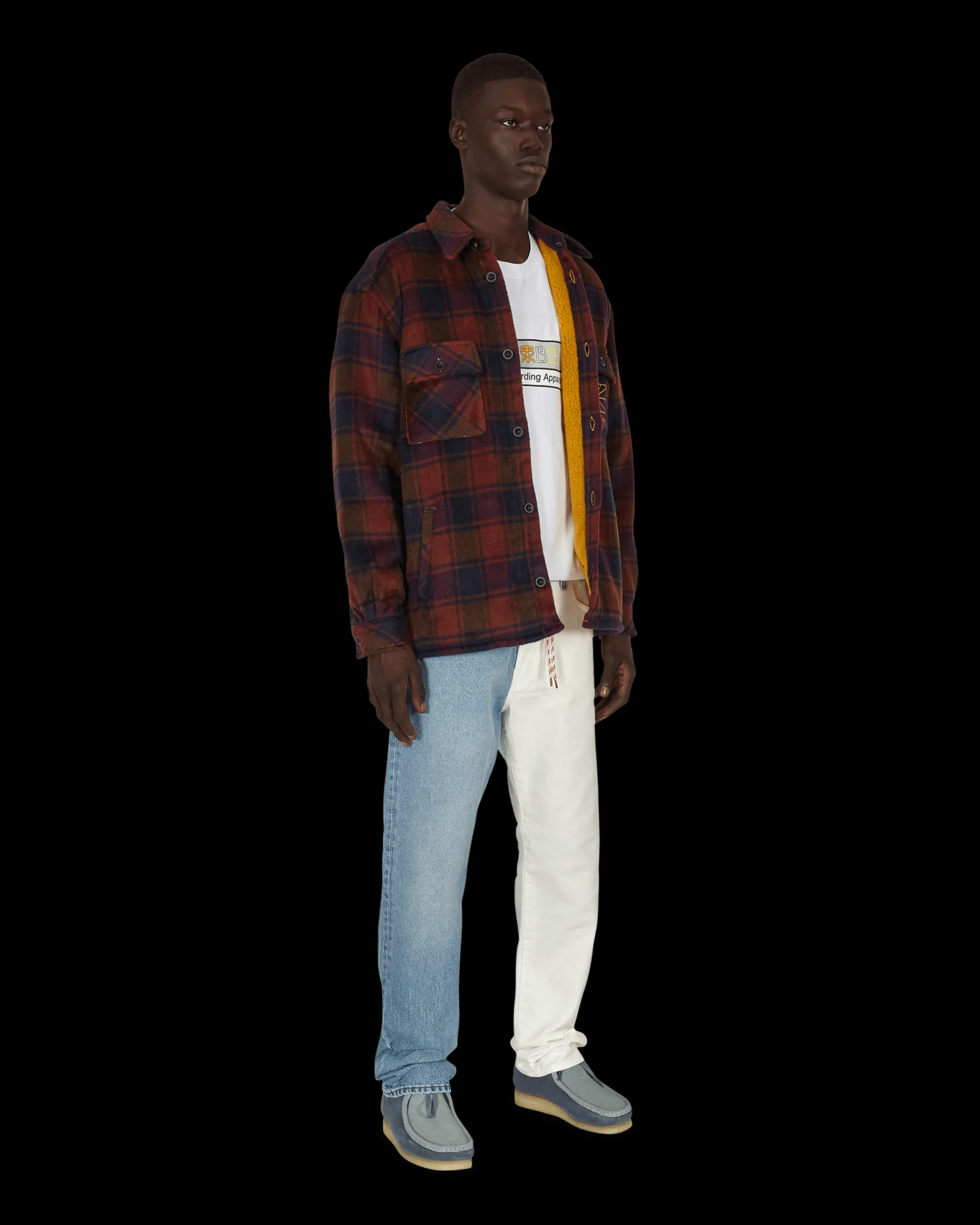 Paccbet Shirts^Sherpa Lined Woven Shirt Multicolor