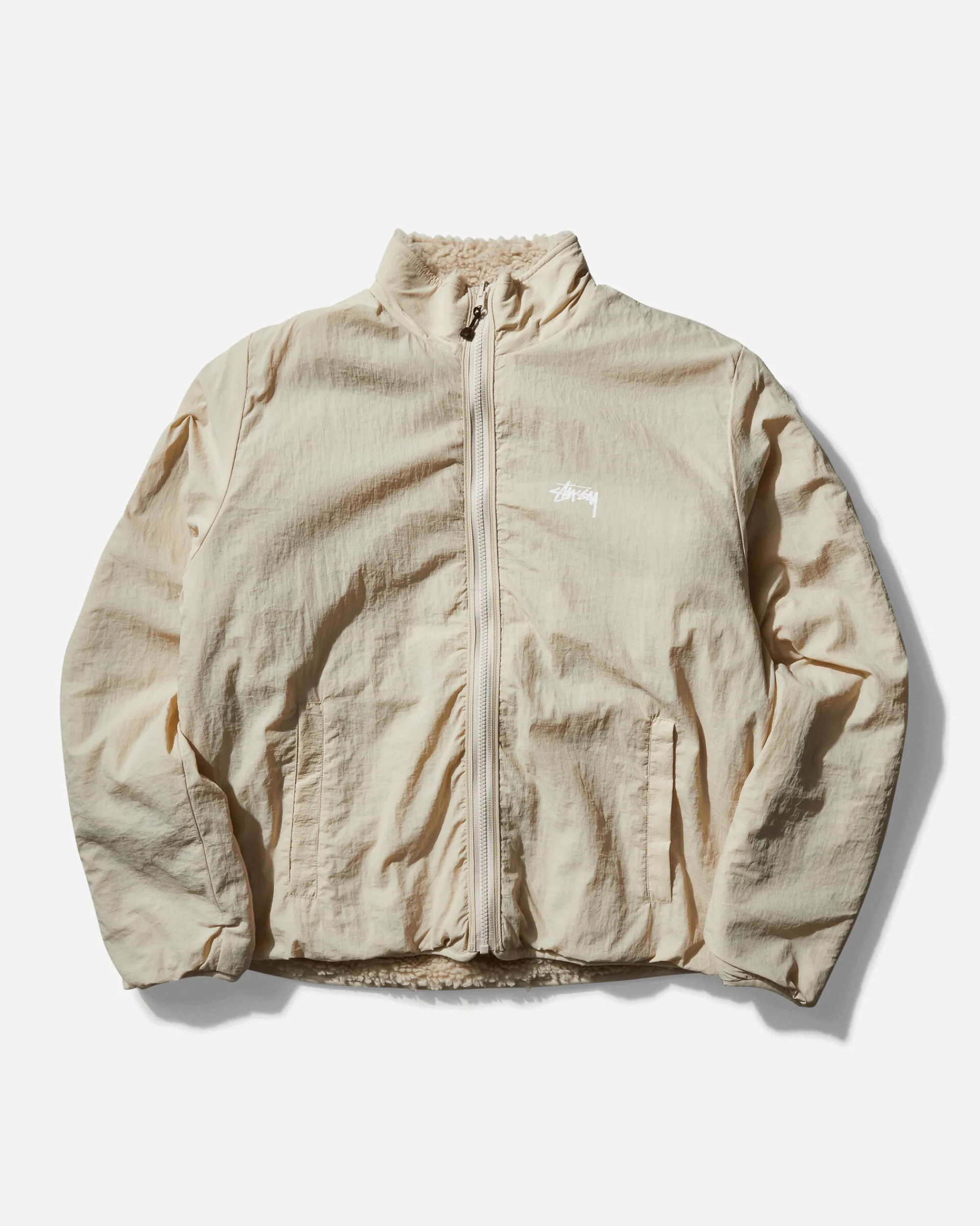 Stüssy Coats And Jackets|Coats And Jackets^Sherpa Reversible Jacket Natural
