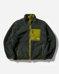 Stüssy Coats And Jackets|Coats And Jackets^Sherpa Reversible Jacket Green