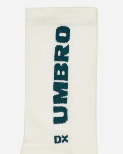 Umbro Underwear^Short Socks White / Green
