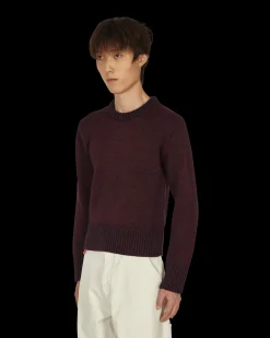 Maison Margiela Knitwear^Shrunken Crewneck Sweater Red