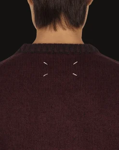 Maison Margiela Knitwear^Shrunken Crewneck Sweater Red