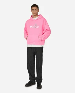 ERL Sweatshirts^Silver Printed Venice Hooded Sweatshirt Pink