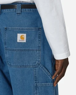 Carhartt WIP Pants^Single Knee Pants Blue