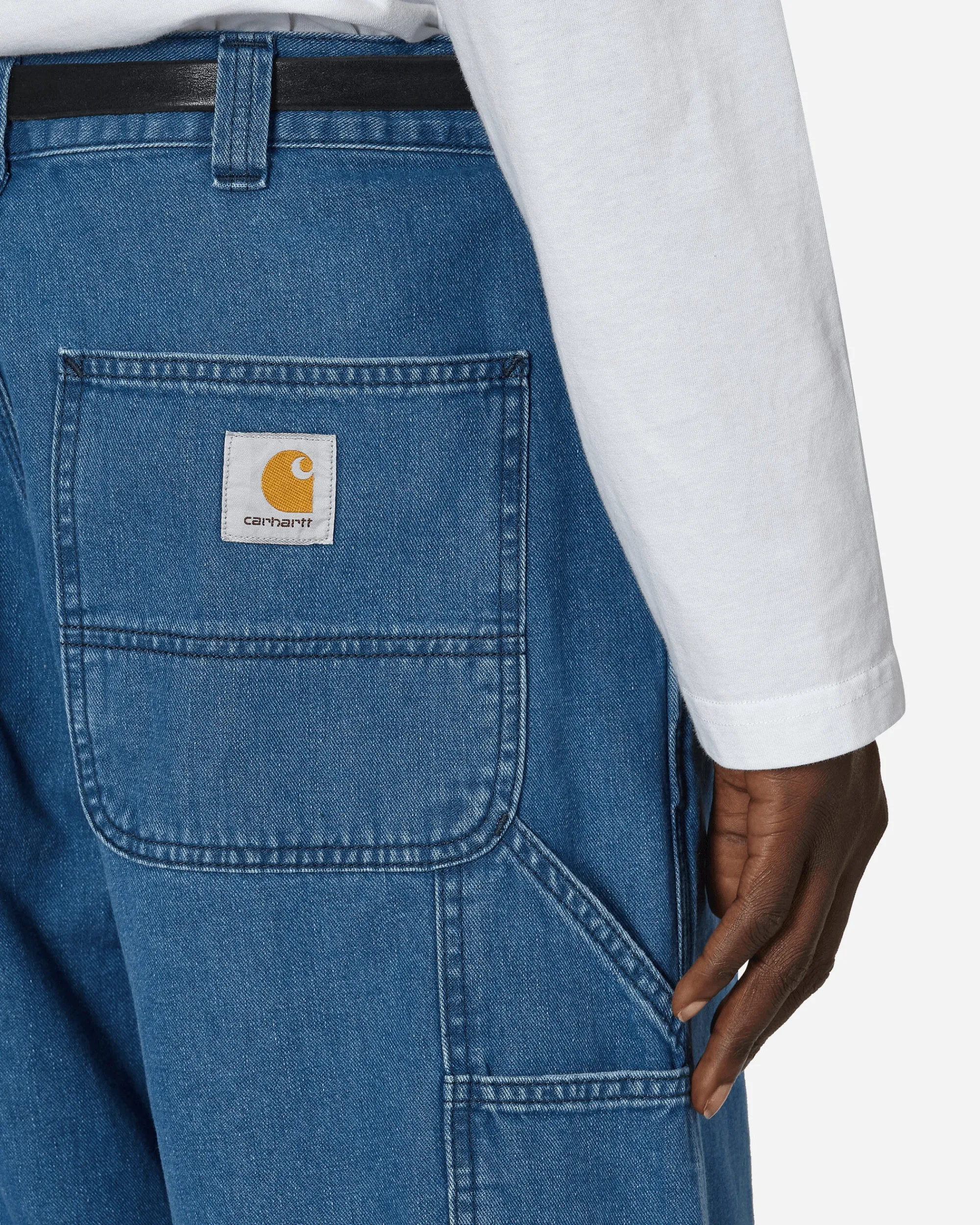 Carhartt WIP Pants^Single Knee Pants Blue