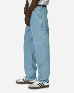 Carhartt WIP Pants^Single Knee Pants Blue (Heavy Stone Bleached)