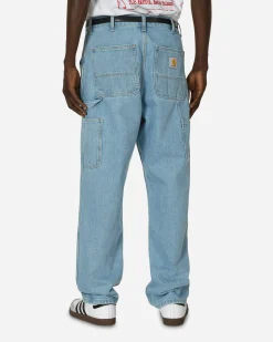 Carhartt WIP Pants^Single Knee Pants Blue (Heavy Stone Bleached)