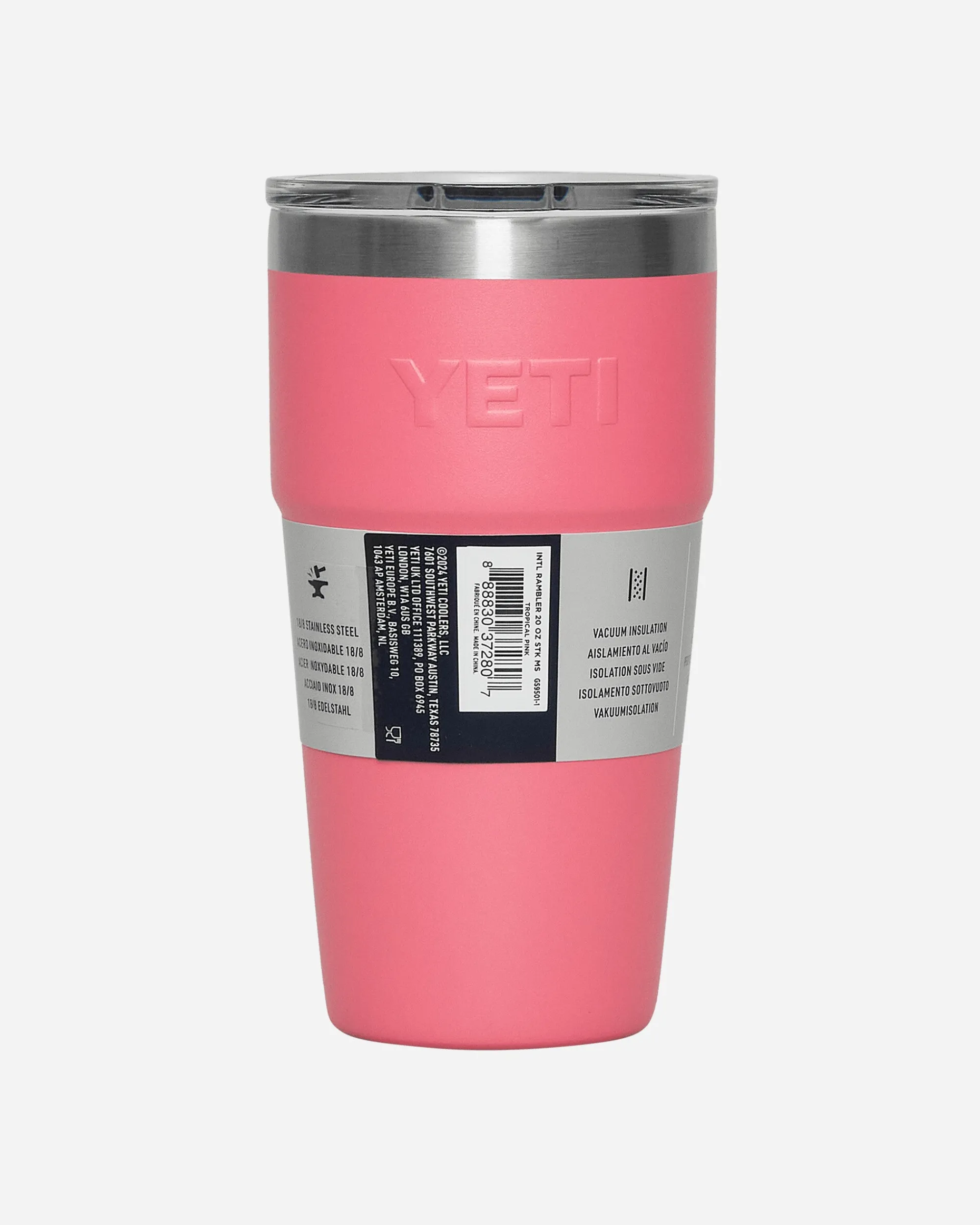 YETI Objects^Single Rambler Stackable Cup Tropical Pink