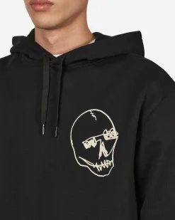 Sex Skateboards Sweatshirts^Skull Head Hooded Sweatshirt Black