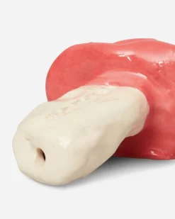 Big Bell Ceramics High Times^Slam Jam Custom Shroom Pipe Red