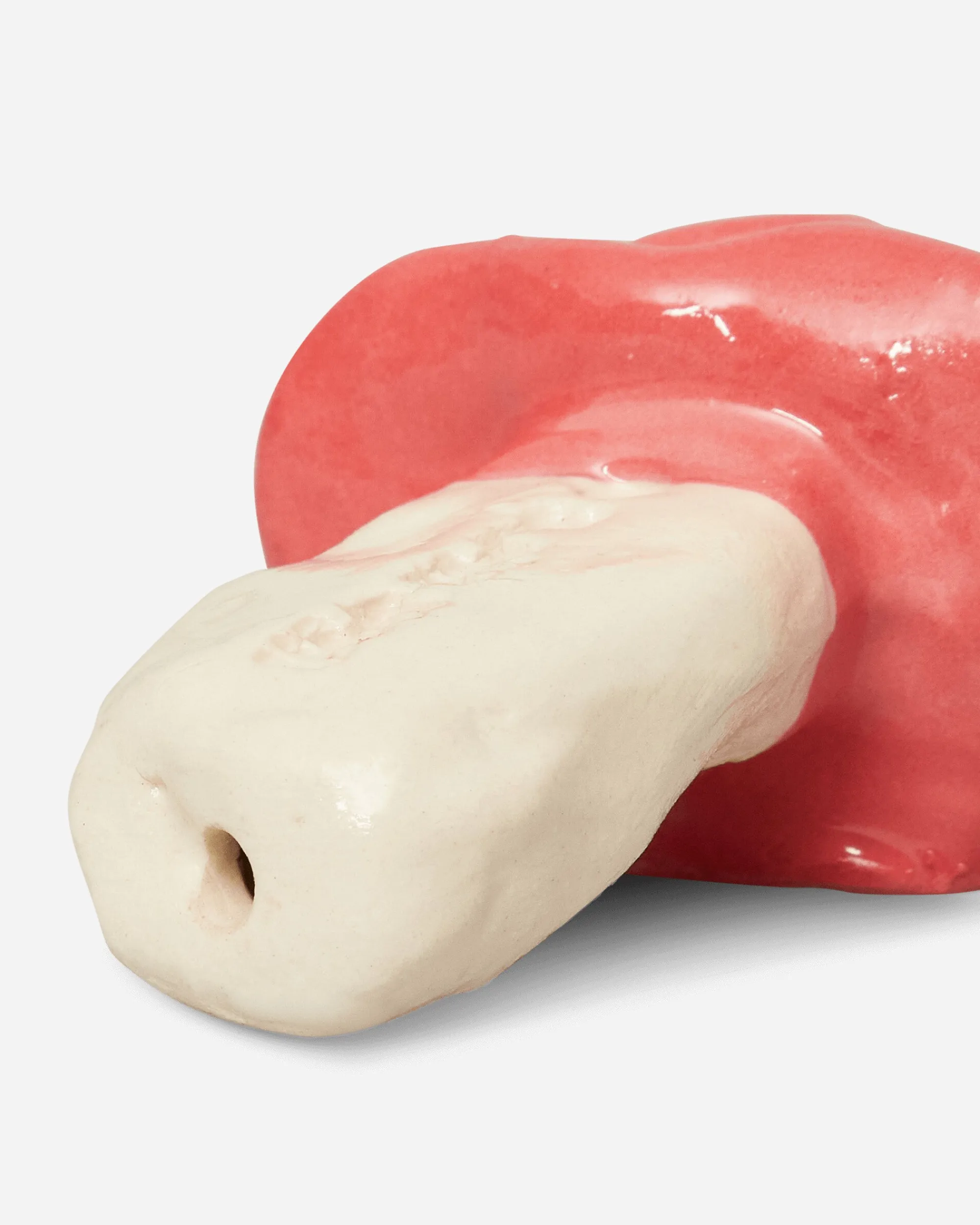 Big Bell Ceramics High Times^Slam Jam Custom Shroom Pipe Red