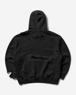 Converse Sweatshirts^Slam Jam Destroyed Hoodie Black
