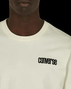 Converse T-Shirts^Slam Jam Long Sleeve T-Shirt Beige