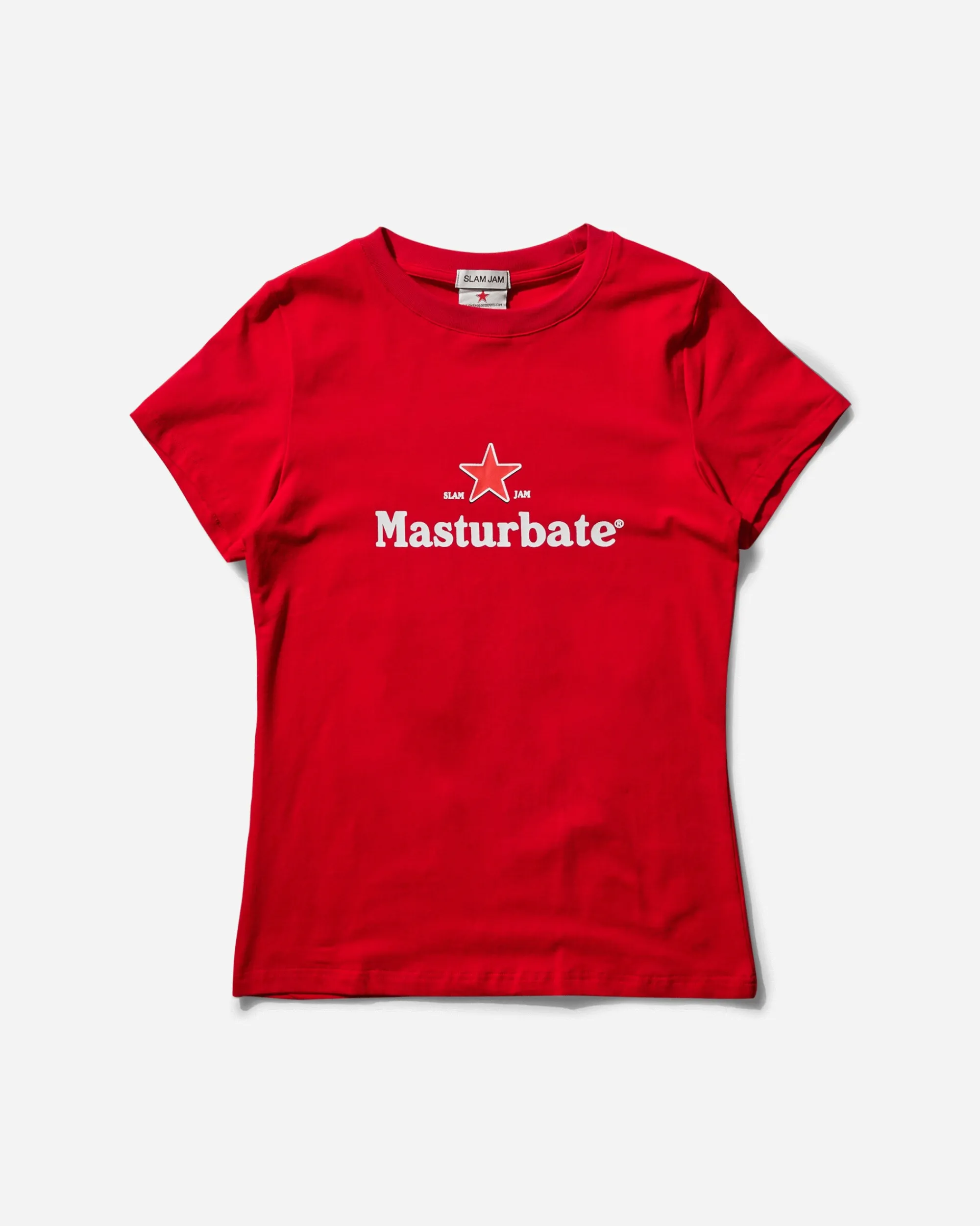 Salomé Poloudenny T-Shirts|T-Shirts^Slam Jam Masturbate T-Shirt Red
