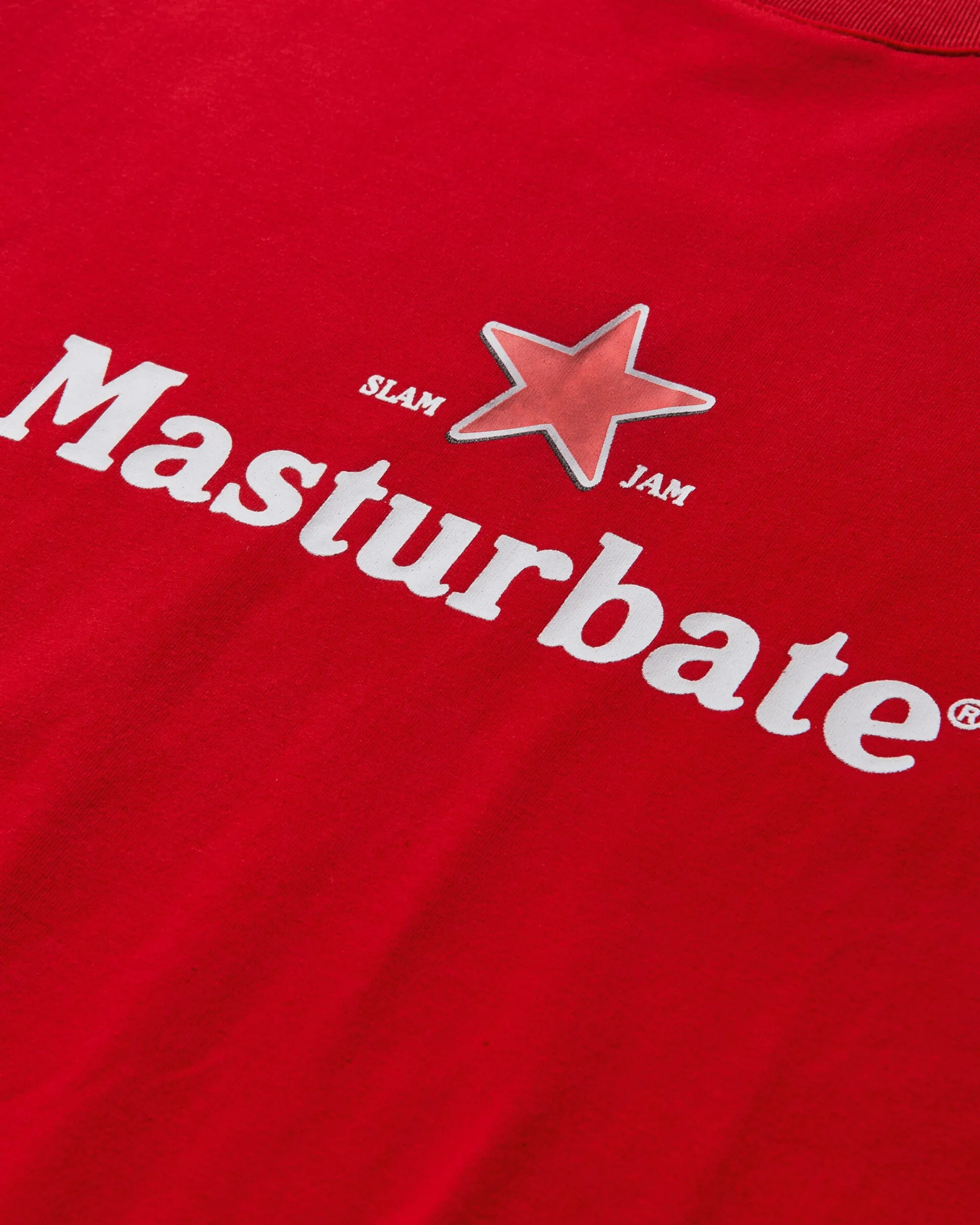 Salomé Poloudenny T-Shirts|T-Shirts^Slam Jam Masturbate T-Shirt Red