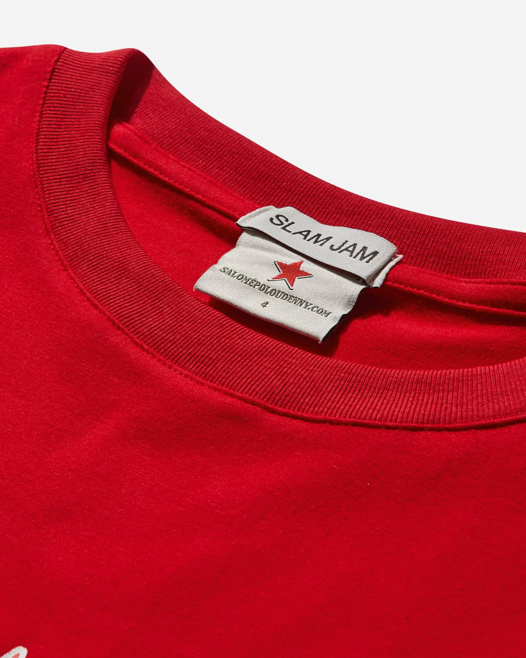 Salomé Poloudenny T-Shirts|T-Shirts^Slam Jam Masturbate T-Shirt Red