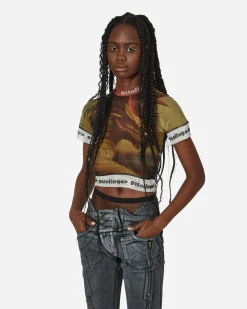 Ottolinger T-Shirts^Slam Jam Mesh T-Shirt Mustard