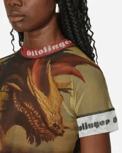 Ottolinger T-Shirts^Slam Jam Mesh T-Shirt Mustard