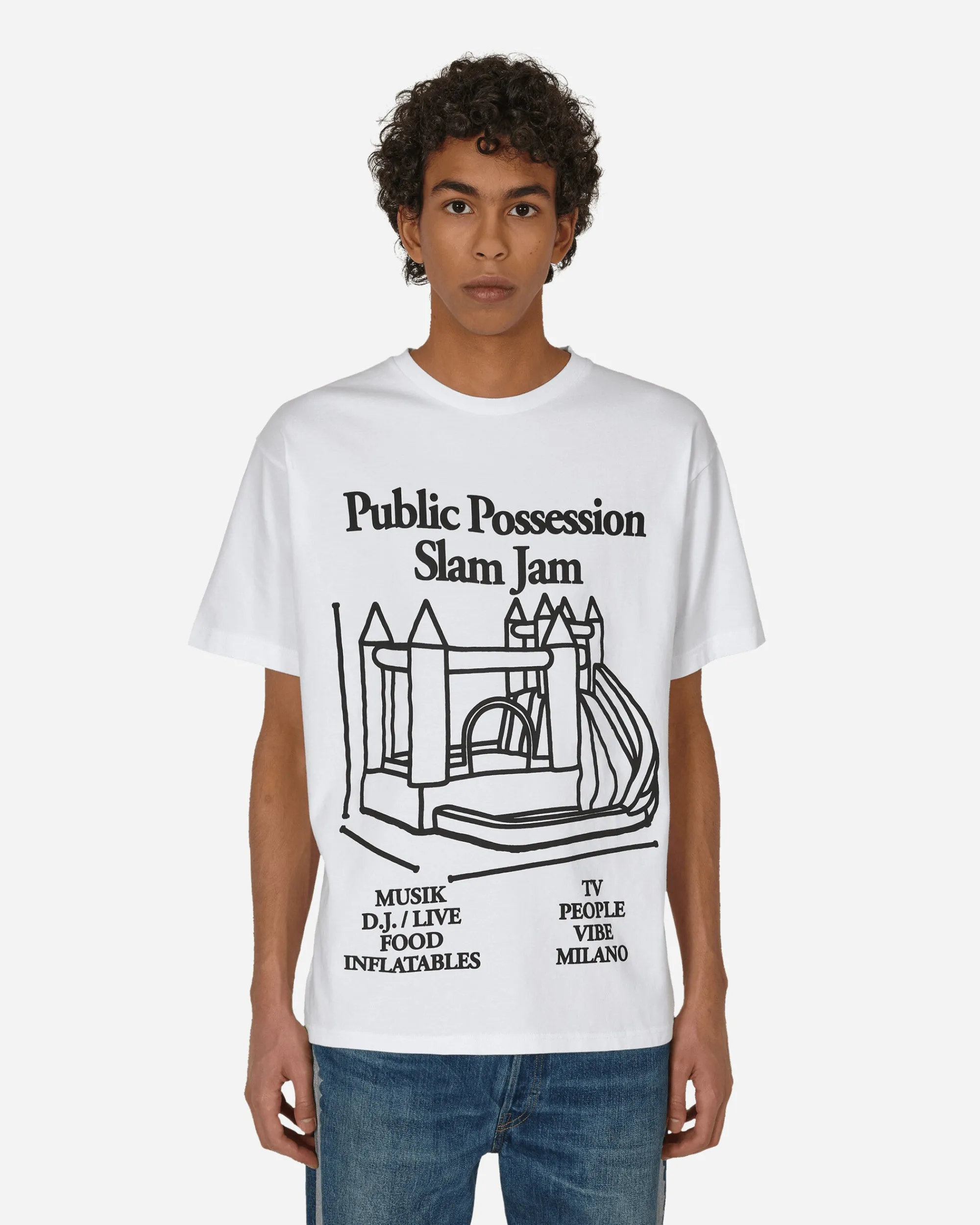 Public Possession T-Shirts^Slam Jam My Castle T-Shirt White