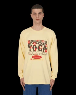 Brain Dead T-Shirts^Slam Jam x SPACEDELICIOUS Longsleeve T-Shirt Yellow