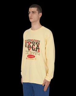Brain Dead T-Shirts^Slam Jam x SPACEDELICIOUS Longsleeve T-Shirt Yellow