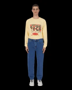 Brain Dead T-Shirts^Slam Jam x SPACEDELICIOUS Longsleeve T-Shirt Yellow