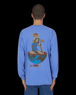 Brain Dead T-Shirts^Slam Jam x SPACEDELICIOUS Longsleeve T-Shirt Blue
