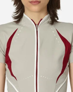 HYEIN SEO T-Shirts^Slashed Zip Top Beige
