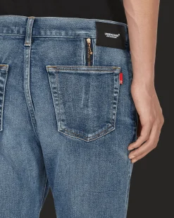 Undercover Pants^Slim Denim Pants Blue