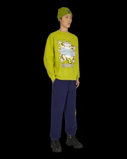 Brain Dead Pants^Slime Reverse Fleece Sweatpants Blue