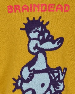 Brain Dead Knitwear^Slingshot Knit Sweater Yellow