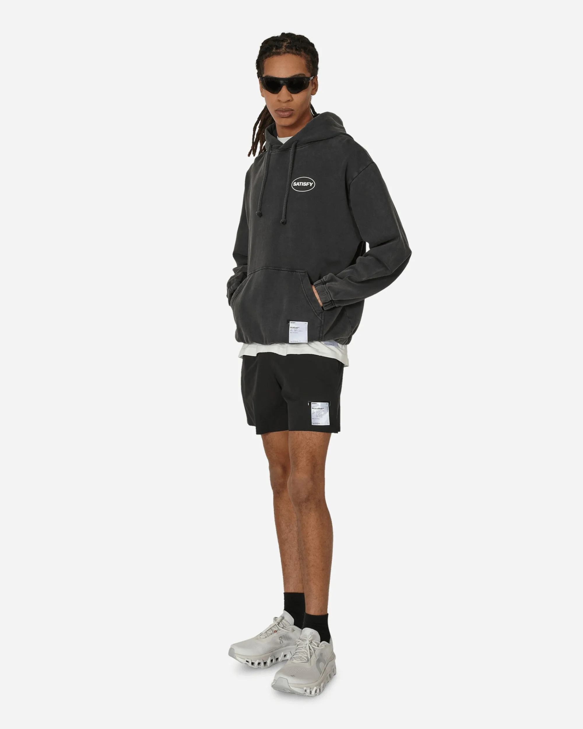 Satisfy Sweatshirts^SoftCell Hooded Sweatshirt Aged Black