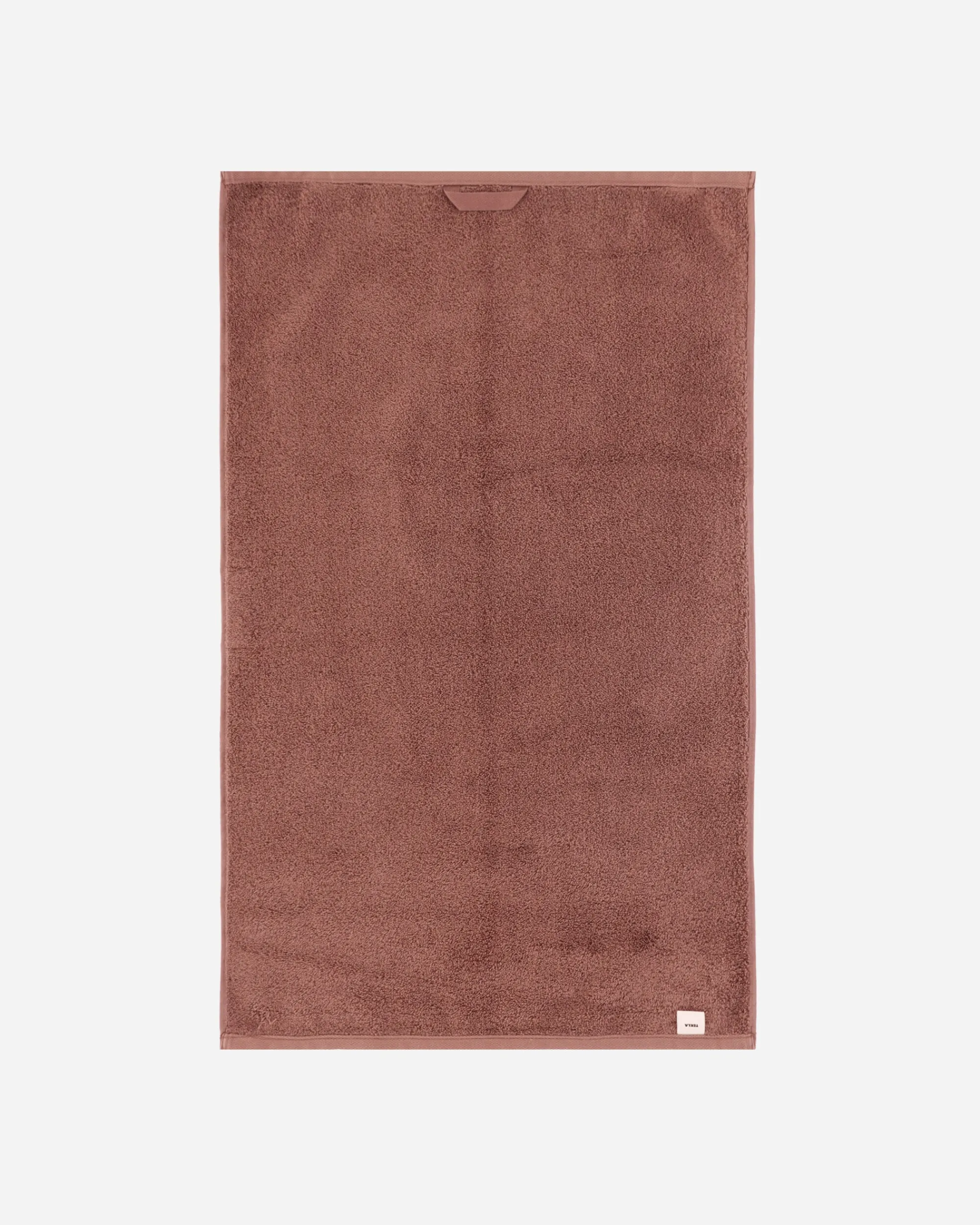 Tekla Textile^Solid Hand Towel Kodiak Brown