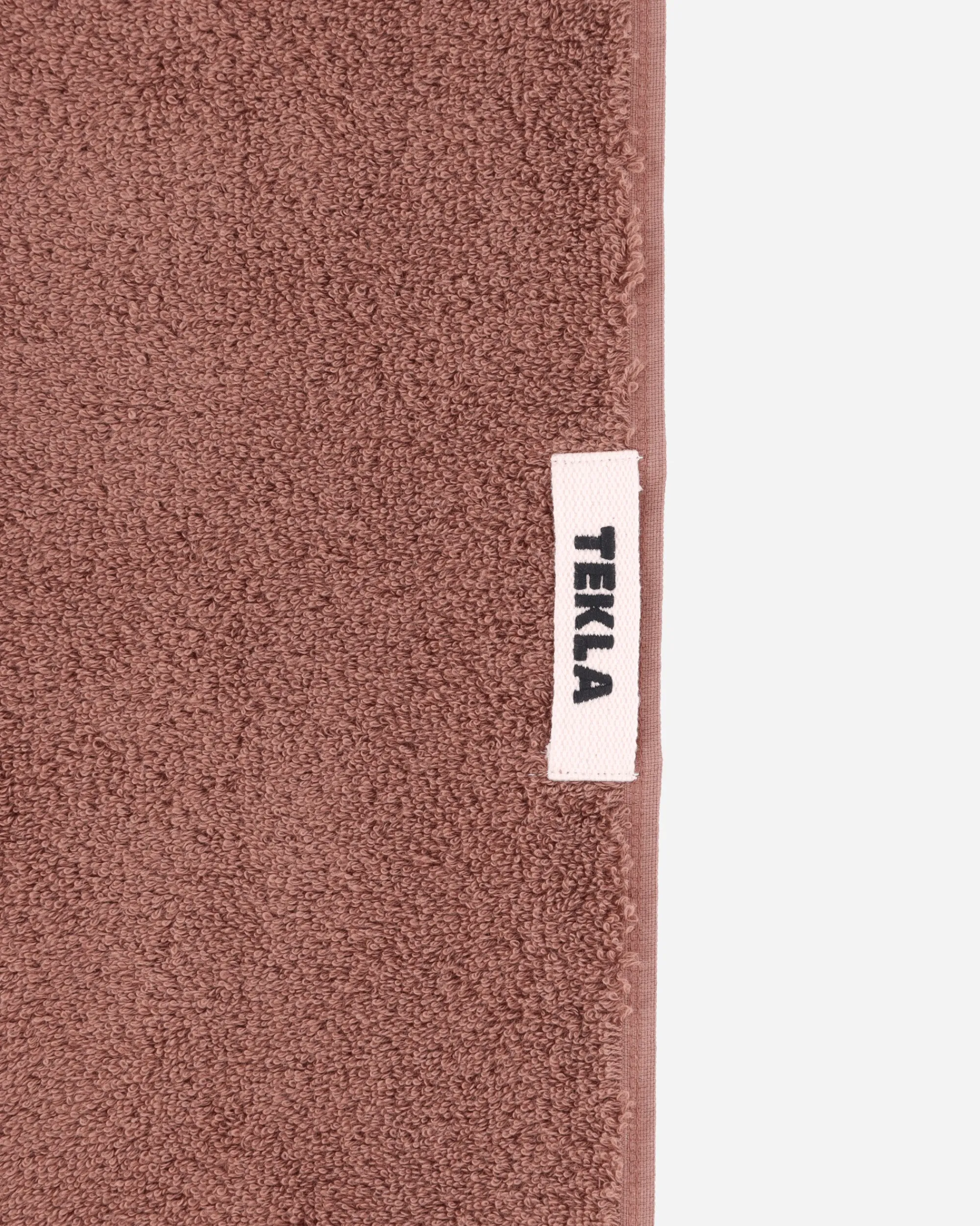 Tekla Textile^Solid Hand Towel Kodiak Brown