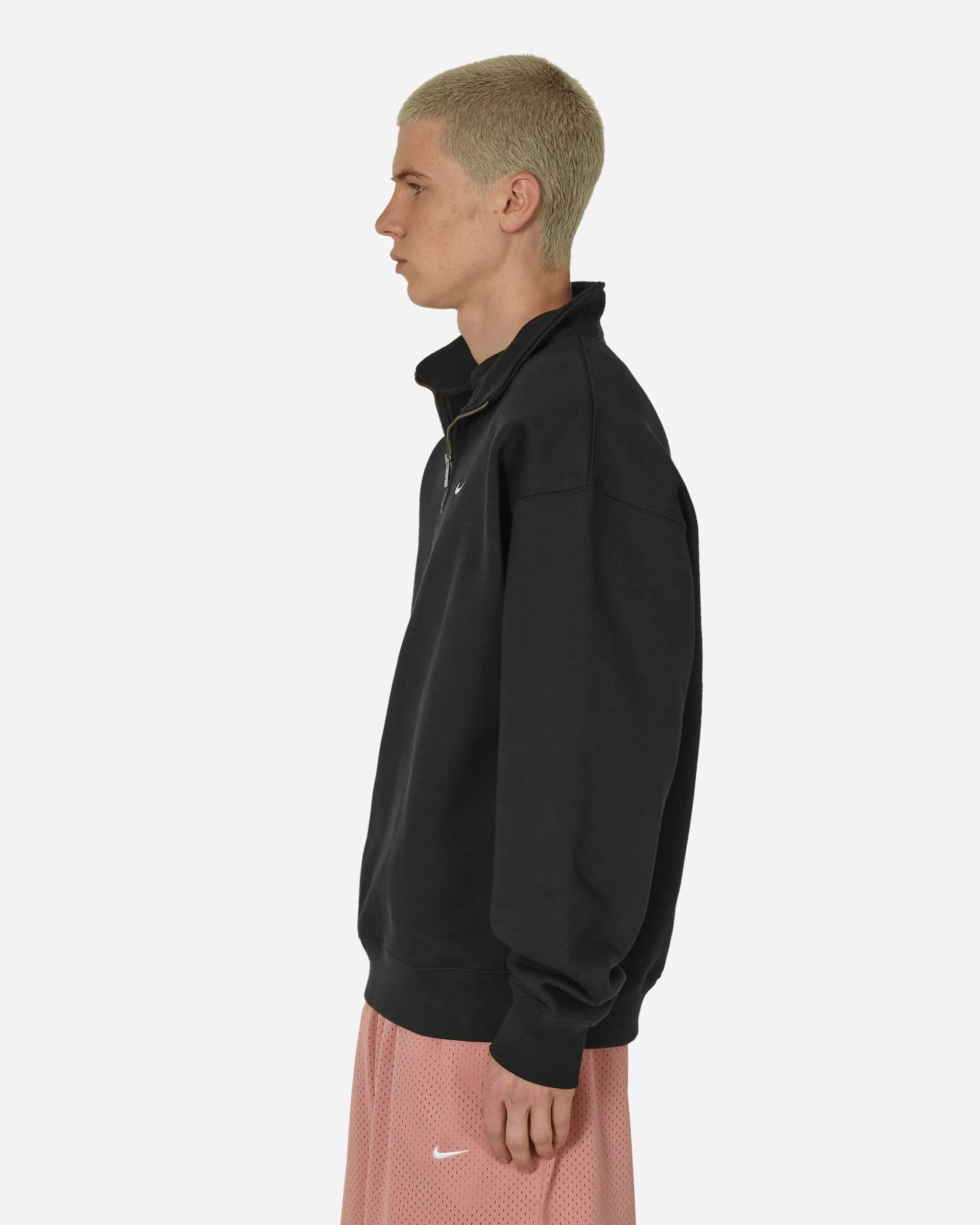 Nike Sweatshirts^Solo Swoosh 1/4 Zip Sweatshirt Black