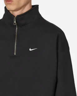 Nike Sweatshirts^Solo Swoosh 1/4 Zip Sweatshirt Black