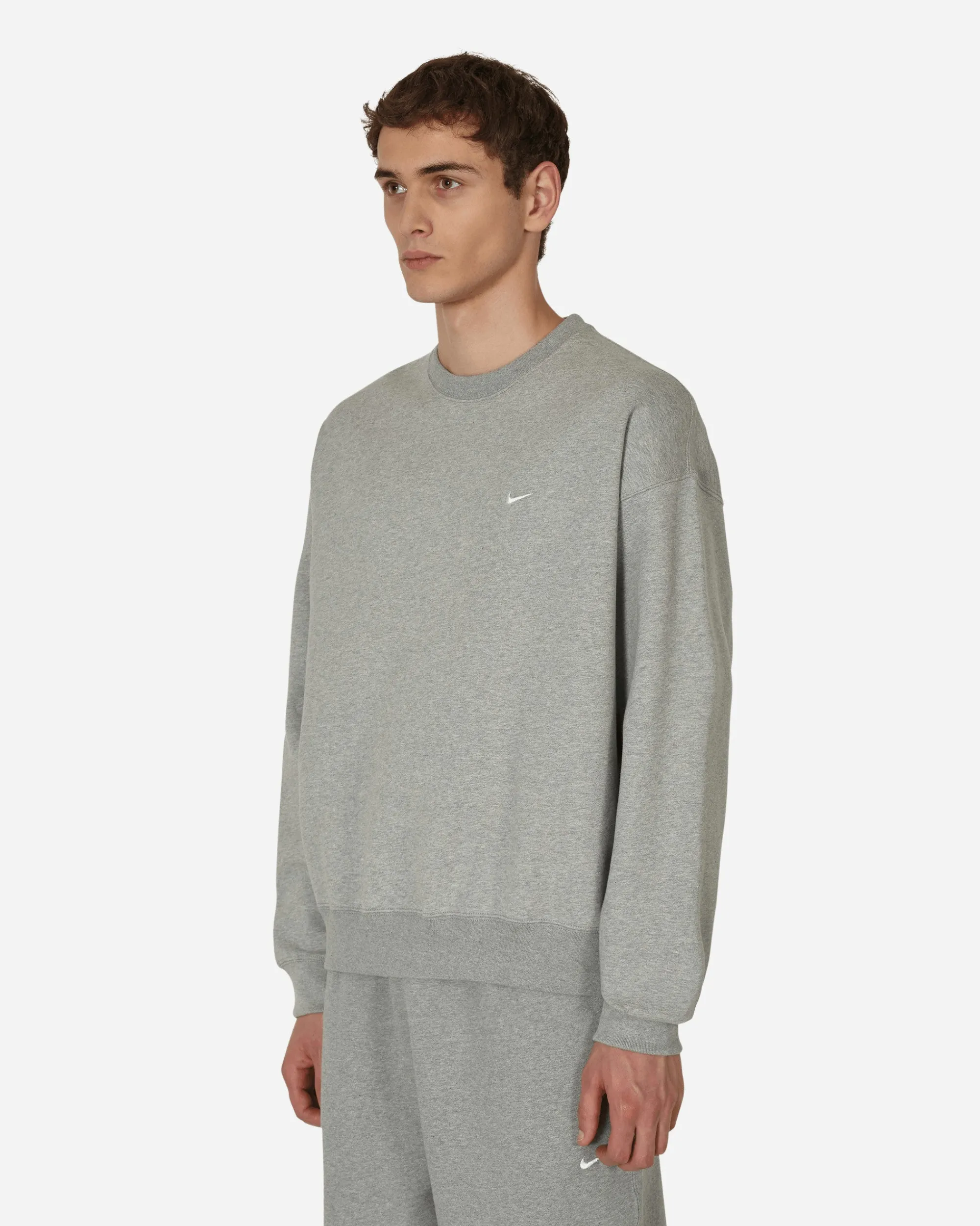 Nike Sweatshirts^Solo Swoosh Crewneck Sweatshirt Grey