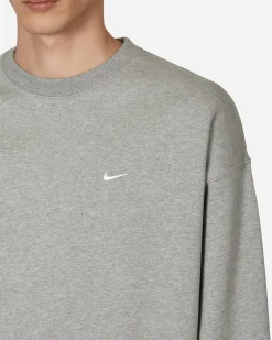 Nike Sweatshirts^Solo Swoosh Crewneck Sweatshirt Grey