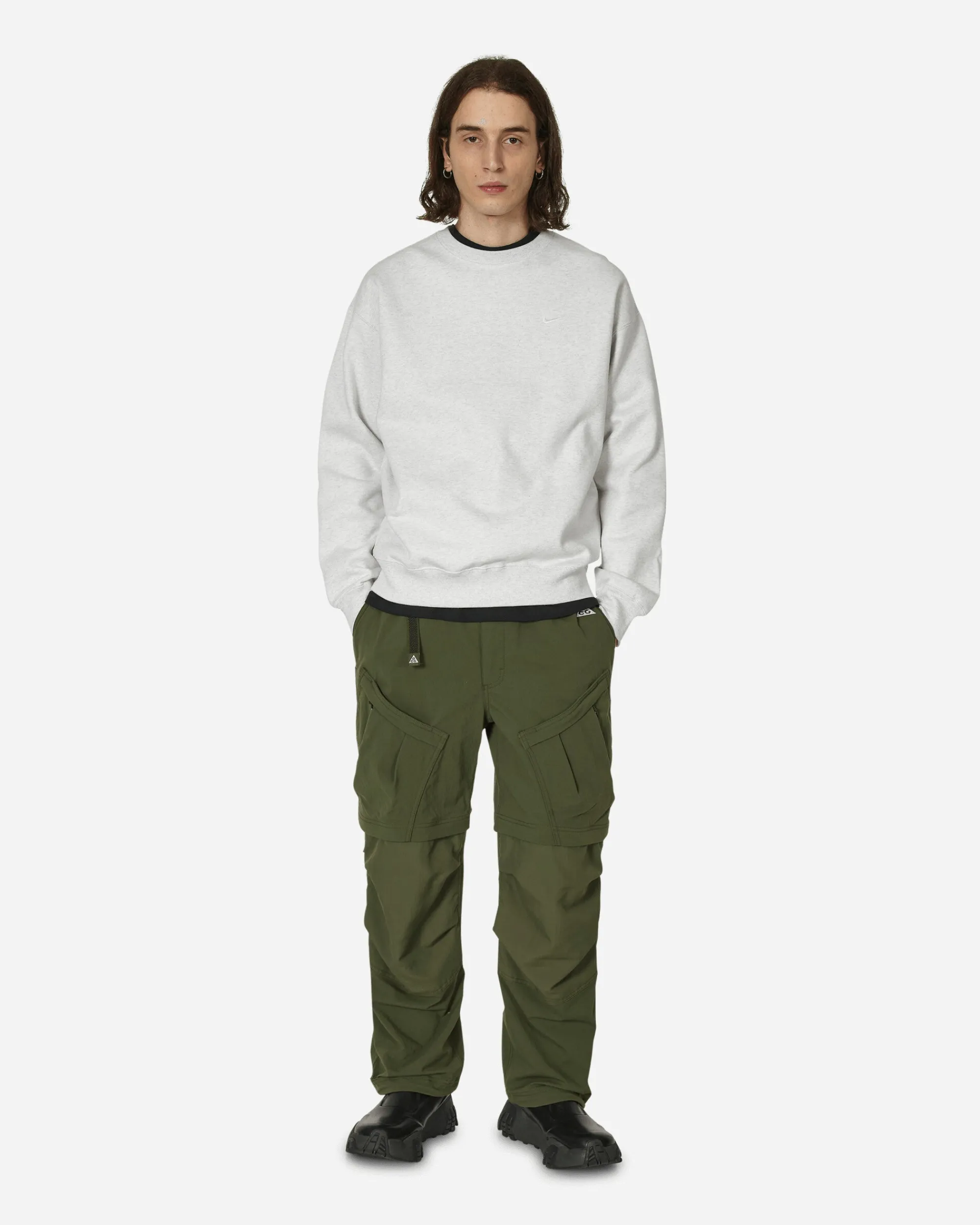 Nike Sweatshirts^Solo Swoosh Crewneck Sweatshirt Birch Heather