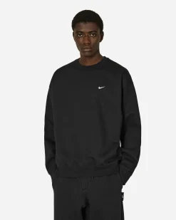 Nike Sweatshirts^Solo Swoosh Crewneck Sweatshirt Black