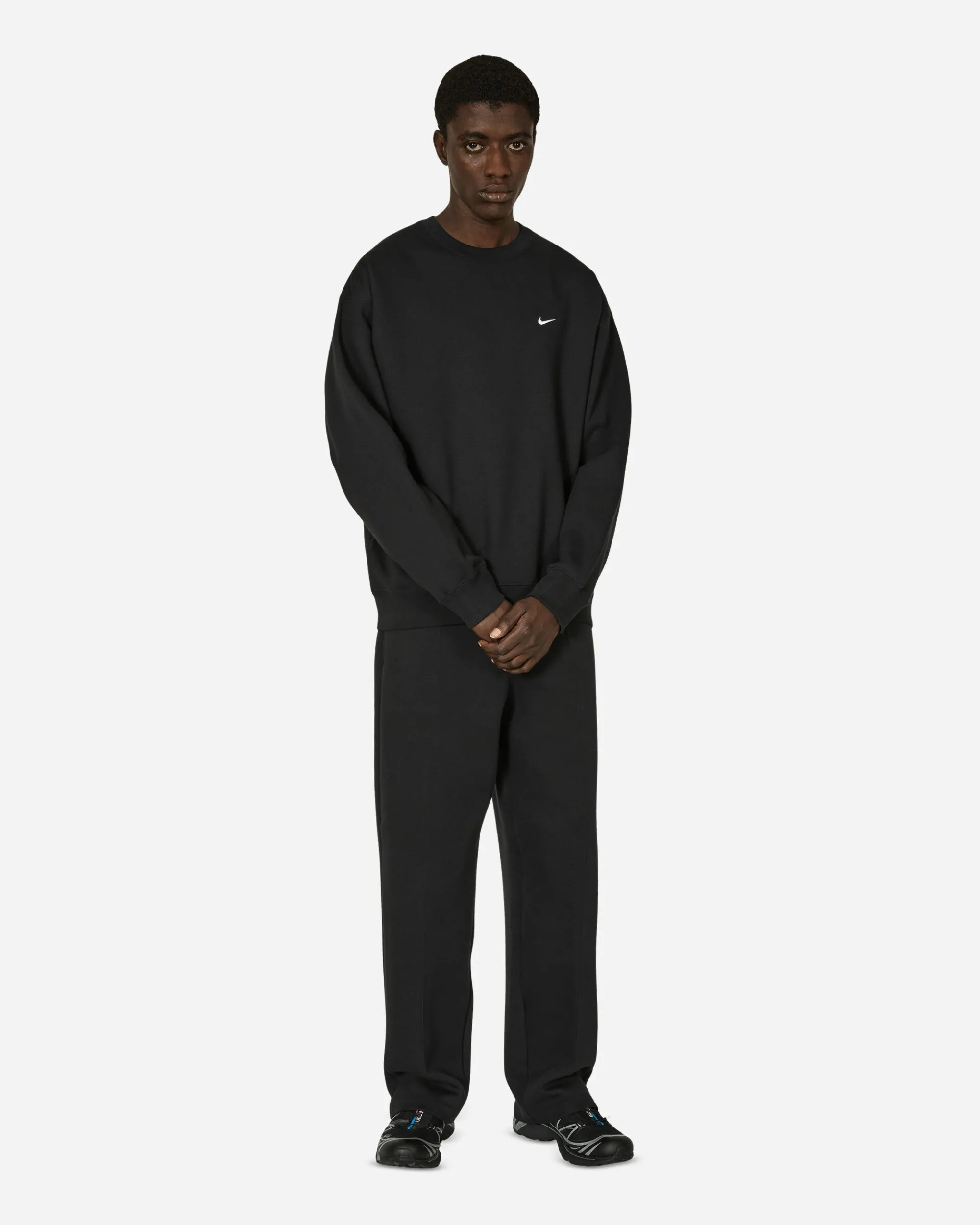 Nike Sweatshirts^Solo Swoosh Crewneck Sweatshirt Black