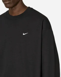 Nike Sweatshirts^Solo Swoosh Crewneck Sweatshirt Black