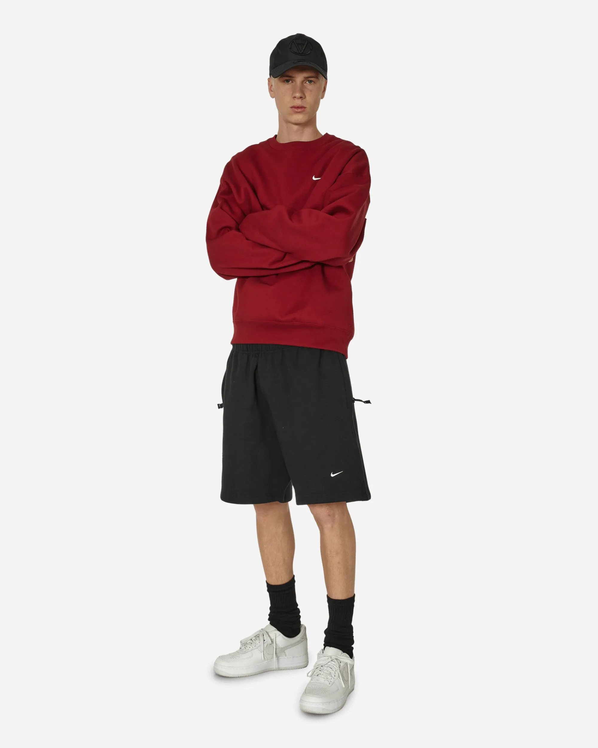 Nike Shorts^Solo Swoosh Fleece Shorts Black
