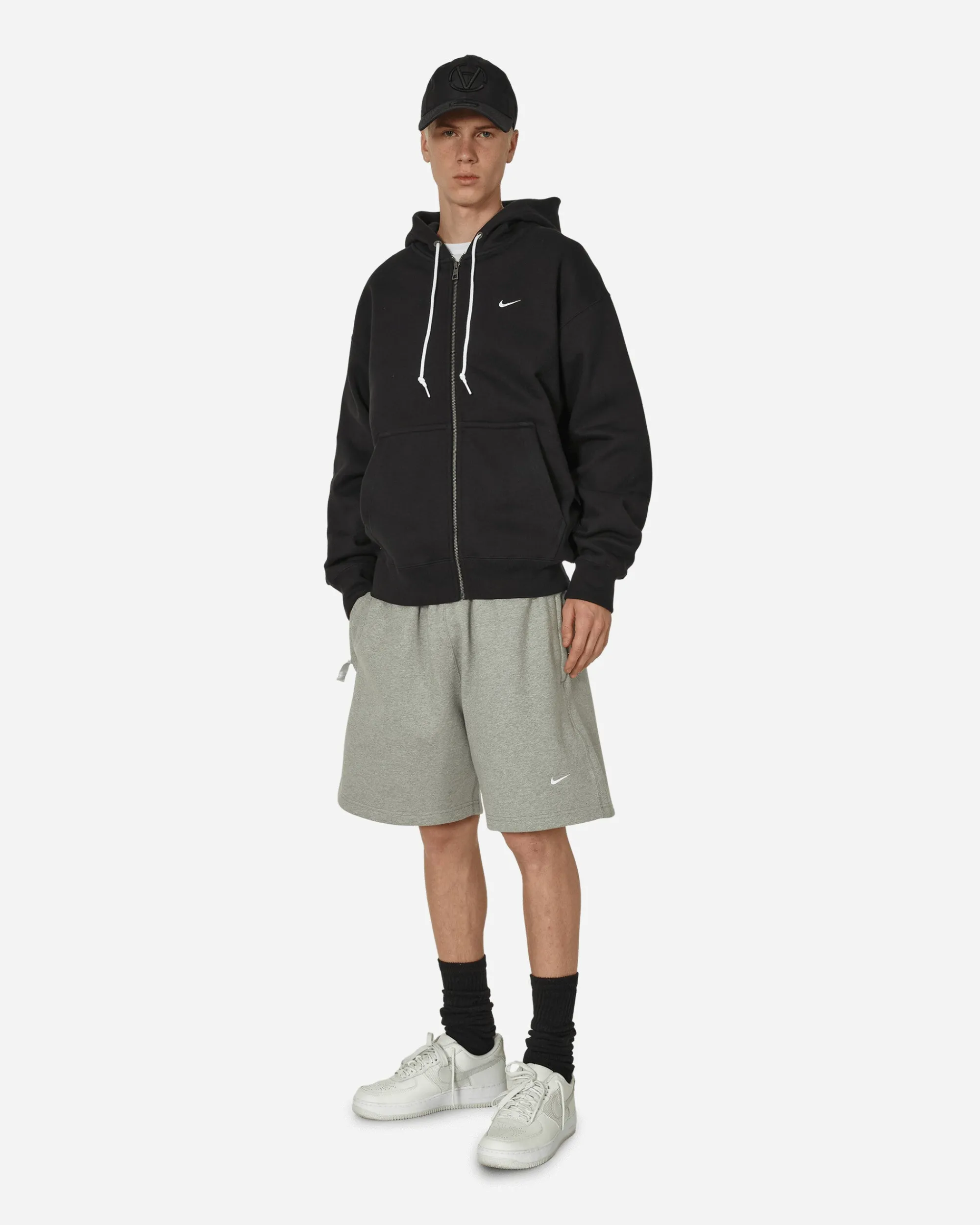 Nike Shorts^Solo Swoosh Fleece Shorts Grey Heather