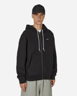Nike Sweatshirts^Solo Swoosh Full-Zip Hooded Sweatshirt Black