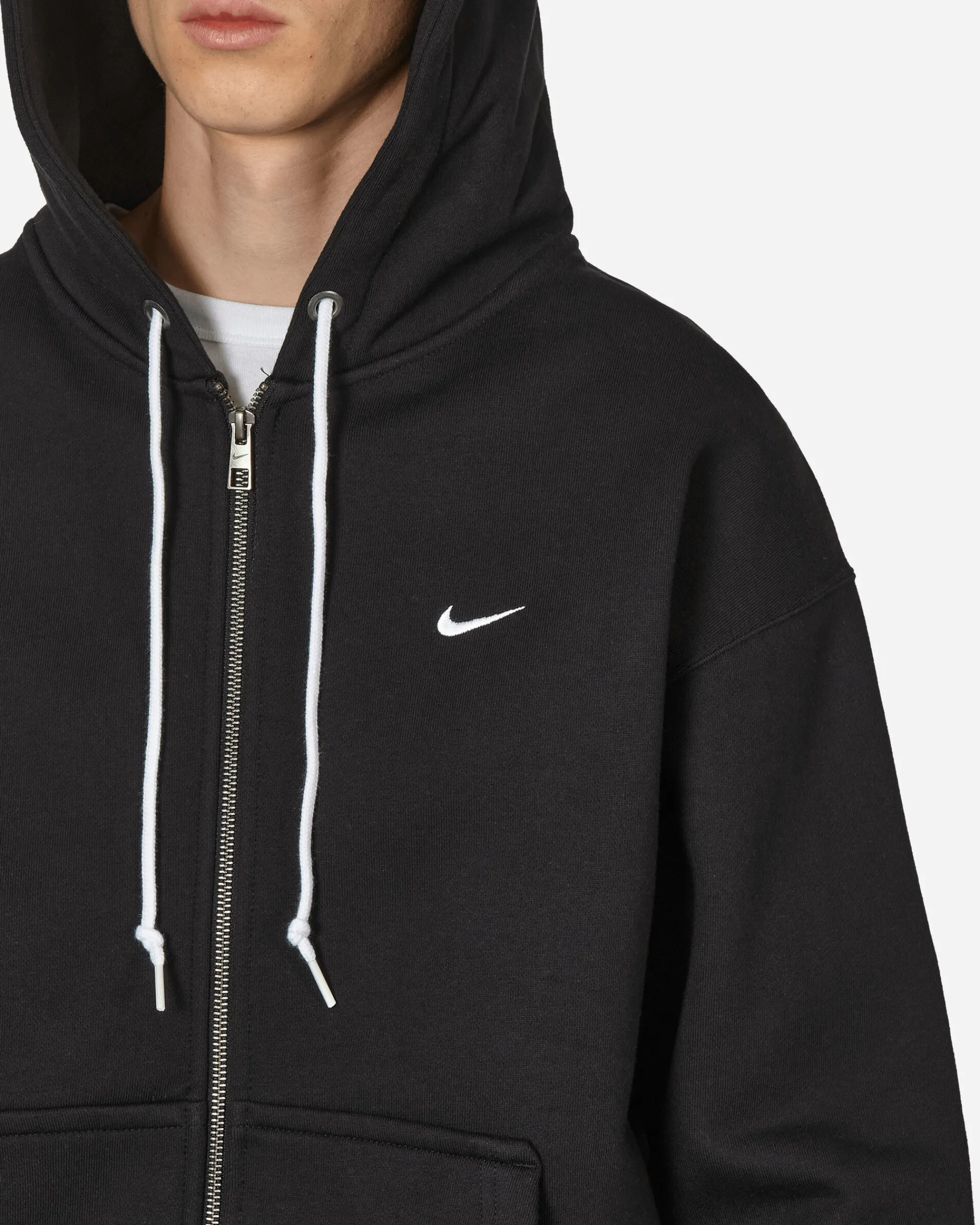 Nike Sweatshirts^Solo Swoosh Full-Zip Hooded Sweatshirt Black