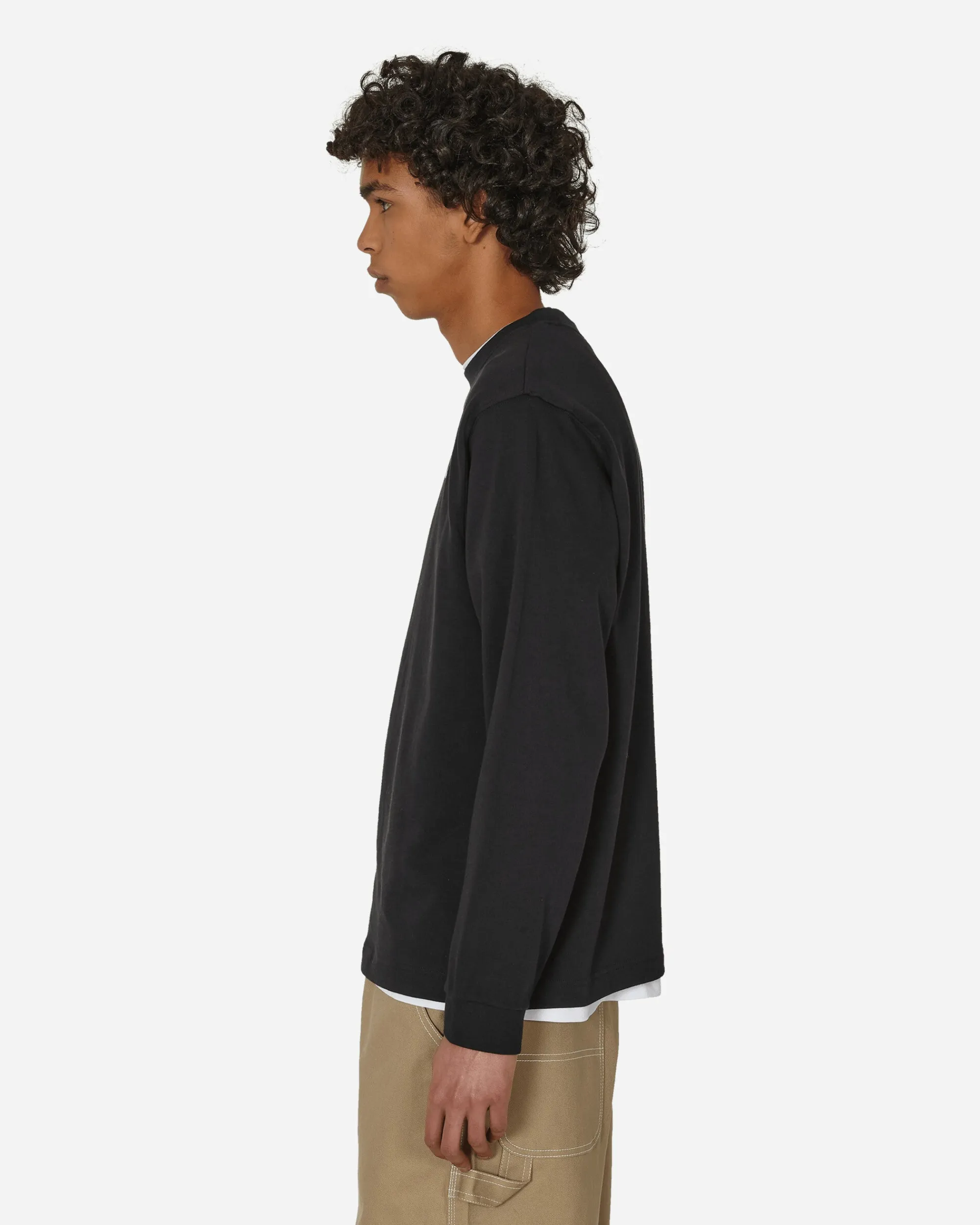 Nike T-Shirts^Solo Swoosh Longsleeve T-Shirt Black